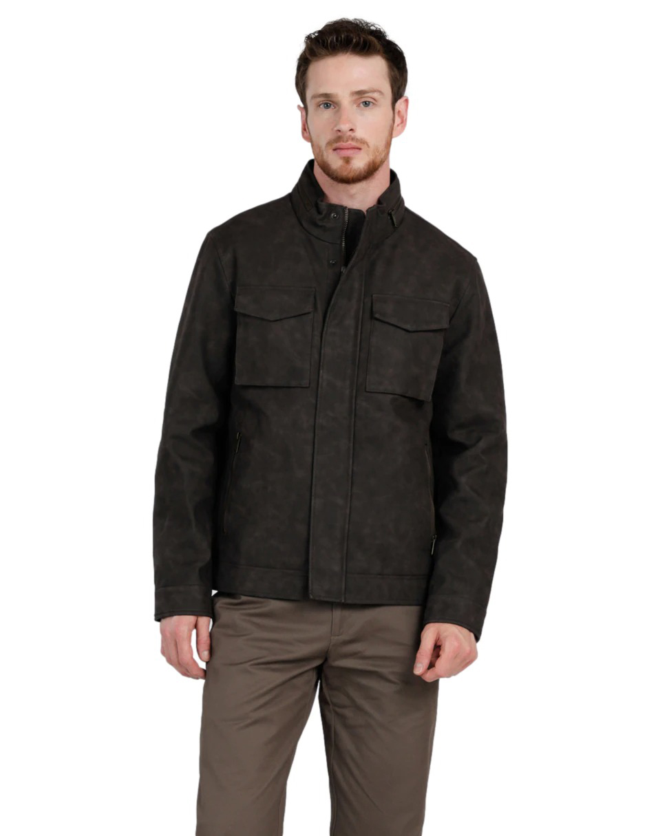 Gabardina a la rodilla para hombre